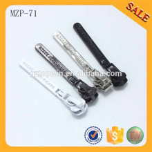 MZP71 High quality colorful auto lock garment metal zip puller with slider